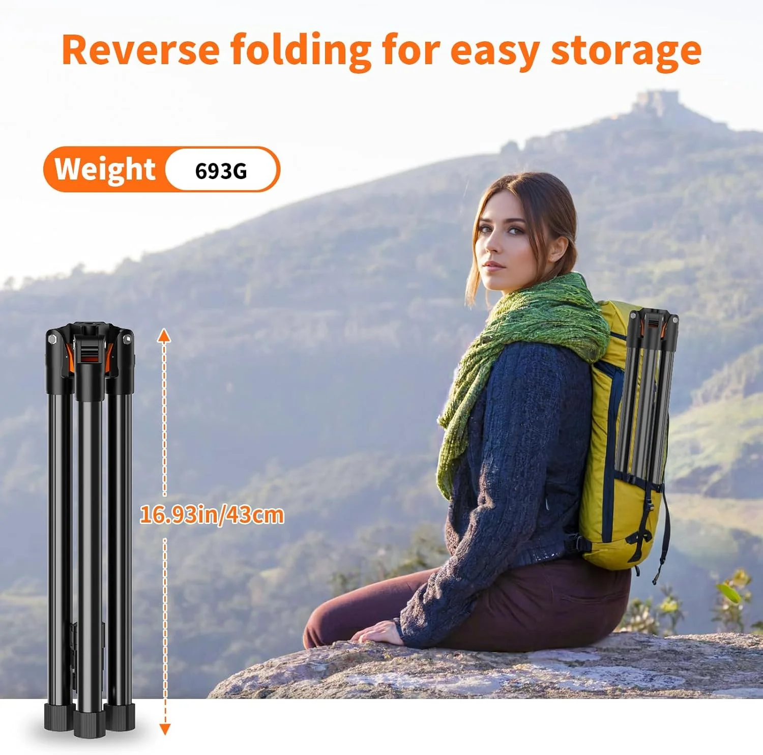 پایه نگهدارنده تبلت TONEOF با ارتفاع 182 سانتی متر/72 اینچ، سه پایه تلفن با سر توپی چرخان 360 درجه و کیف مسافرتی، پایه تبلت تاشو و پایدار برای مسافرت/تماشا/ولاگ، مناسب برای آیپد/تبلت/کیندل/تلفن - مشکی پایه نگهدارنده تبلت TONEOF با ارتفاع 182 سانتی متر/72 اینچ، سه پایه تلفن با سر توپی چرخان 360 درجه و کیف مسافرتی، پایه تبلت تاشو و پایدار برای مسافرت/تماشا/ولاگ، مناسب برای آیپد/تبلت/کیندل/تلفن - مشکی