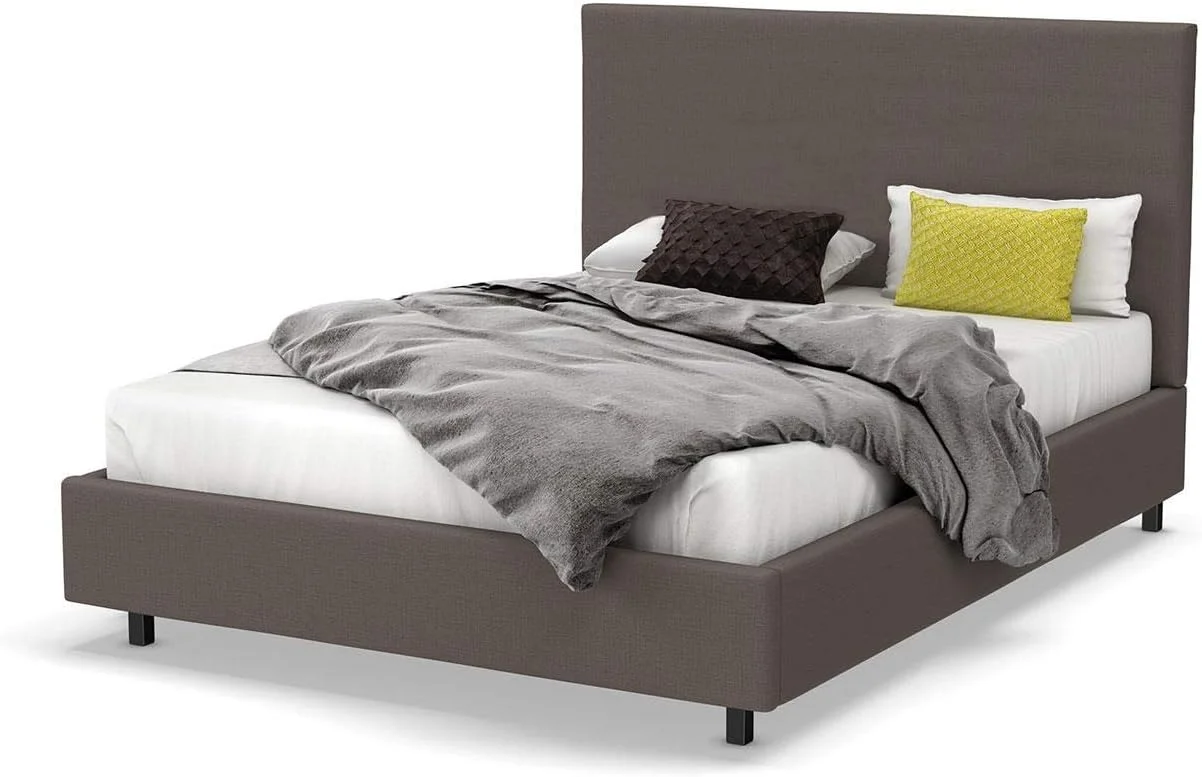 A to Z Furniture - تخت خواب سایز خیلی بزرگ ویلموت با روکش خاکستری به همراه تشک
