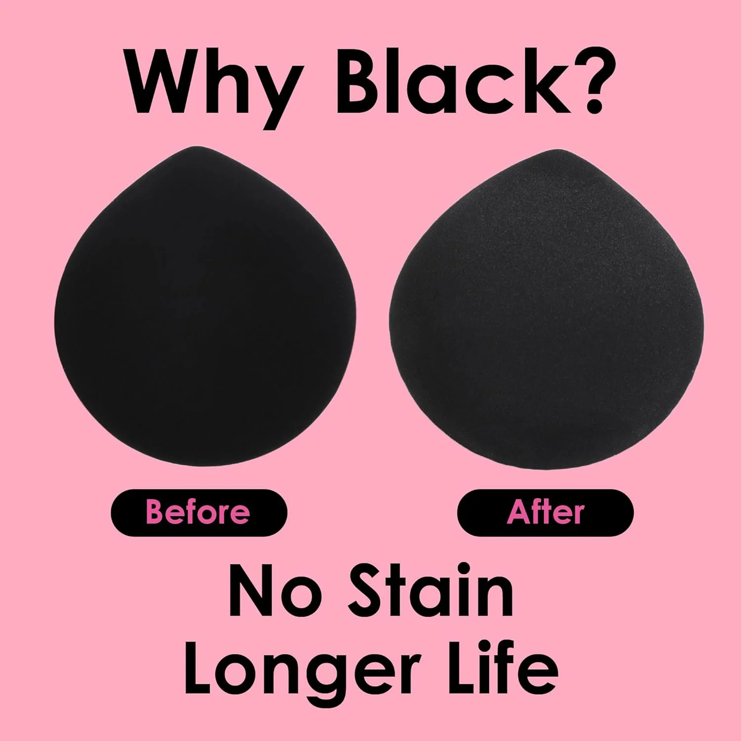 COOL-ANGLE 5Pcs Makeup Sponge Latex-Free Soft Blender Sponge Perfect for Liquid Foundation Concealer Cream Powder, Beauty Sponge Gift Set for Long-lasting and Natural Makeup, Black, Medium COOL-ANGLE 5Pcs Makeup Sponge Latex-Free Soft Blender Sponge Perfect for Liquid Foundation Concealer Cream Powder, Beauty Sponge Gift Set for Long-lasting and Natural Makeup, Black, Medium