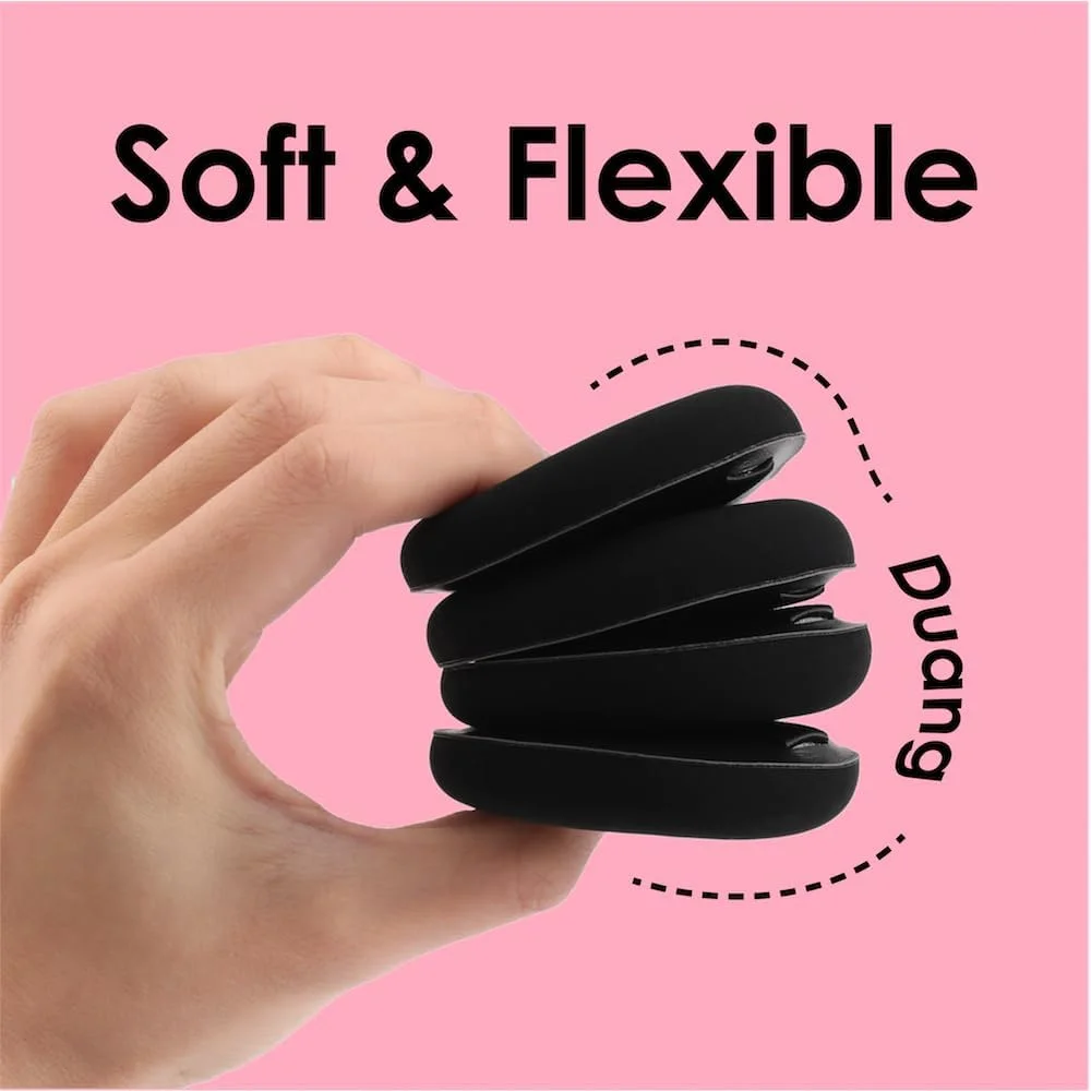 COOL-ANGLE 5Pcs Makeup Sponge Latex-Free Soft Blender Sponge Perfect for Liquid Foundation Concealer Cream Powder, Beauty Sponge Gift Set for Long-lasting and Natural Makeup, Black, Medium COOL-ANGLE 5Pcs Makeup Sponge Latex-Free Soft Blender Sponge Perfect for Liquid Foundation Concealer Cream Powder, Beauty Sponge Gift Set for Long-lasting and Natural Makeup, Black, Medium