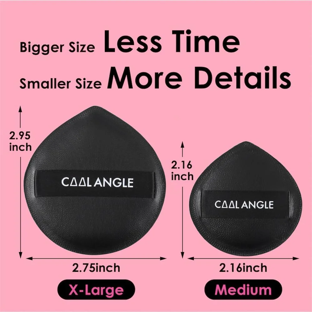 COOL-ANGLE 5Pcs Makeup Sponge Latex-Free Soft Blender Sponge Perfect for Liquid Foundation Concealer Cream Powder, Beauty Sponge Gift Set for Long-lasting and Natural Makeup, Black, Medium COOL-ANGLE 5Pcs Makeup Sponge Latex-Free Soft Blender Sponge Perfect for Liquid Foundation Concealer Cream Powder, Beauty Sponge Gift Set for Long-lasting and Natural Makeup, Black, Medium