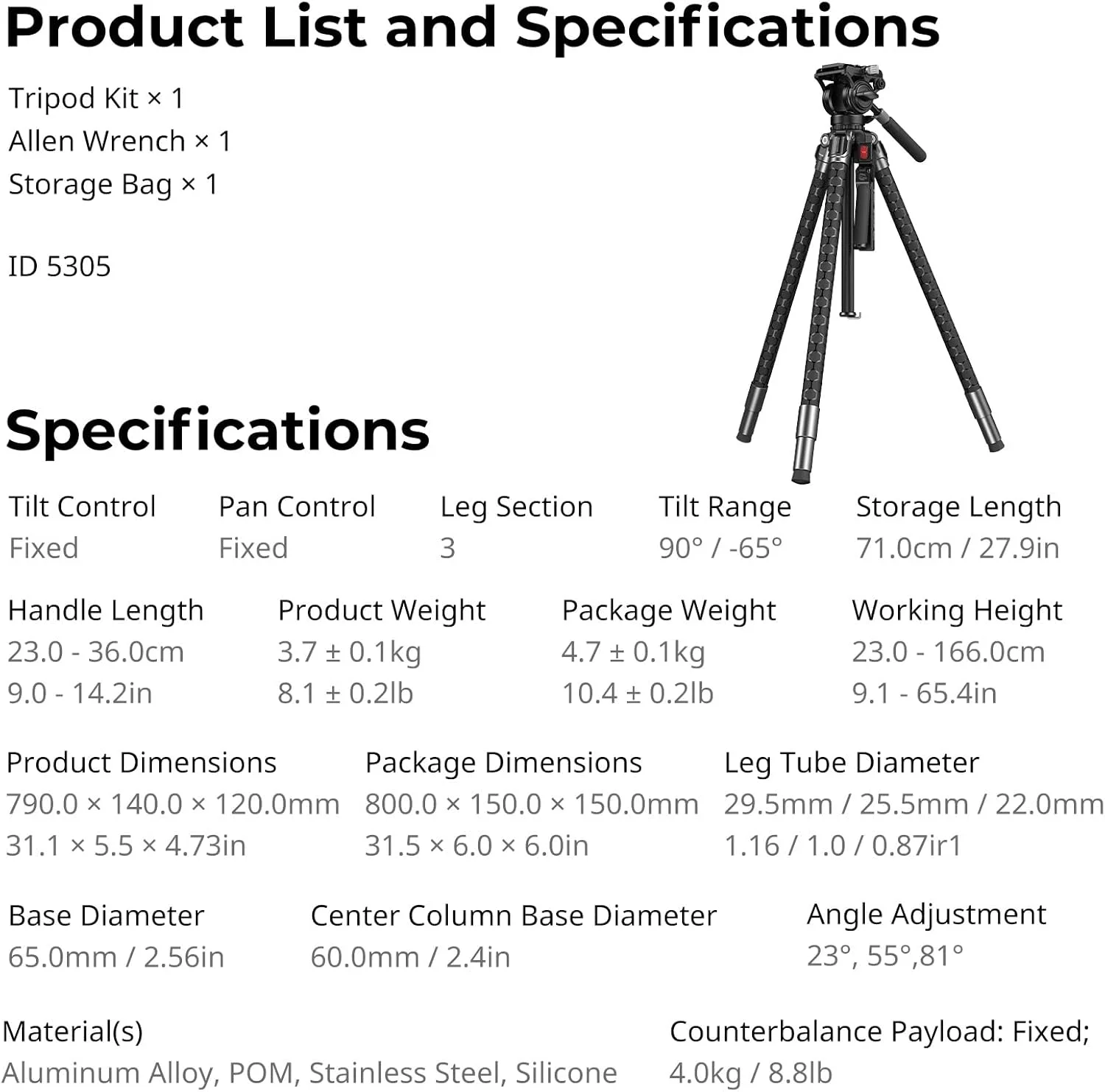 سه پایه هیدرولیک SmallRig x Potato Jet TRIBEX SE مدل 5305 سه پایه هیدرولیک SmallRig x Potato Jet TRIBEX SE مدل 5305