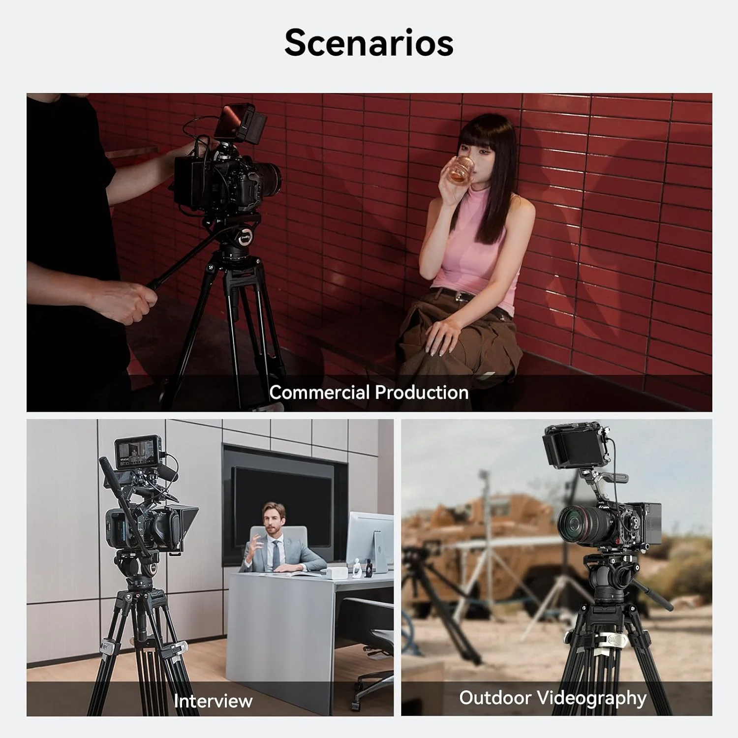 سه پایه آلومینیومی سنگین وزن SmallRig AD-80 FreeBlazer، سه پایه ویدیویی 71 اینچی با آداپتور کاسه ای 75 میلی متری، تنظیم ارتفاع یک مرحله ای، تحمل بار تا 15 کیلوگرم، سه پایه حرفه ای برای دوربین های DSLR - 4164 سه پایه آلومینیومی سنگین وزن SmallRig AD-80 FreeBlazer، سه پایه ویدیویی 71 اینچی با آداپتور کاسه ای 75 میلی متری، تنظیم ارتفاع یک مرحله ای، تحمل بار تا 15 کیلوگرم، سه پایه حرفه ای برای دوربین های DSLR - 4164