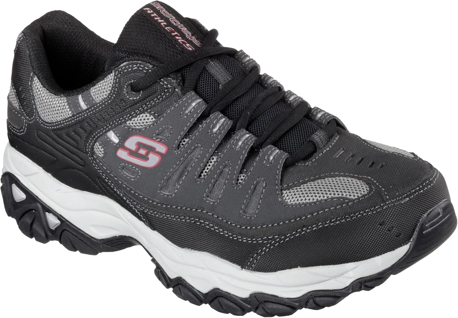 کفش ورزشی مردانه اسکیچرز مدل Afterburn با بند و فوم حافظه دار