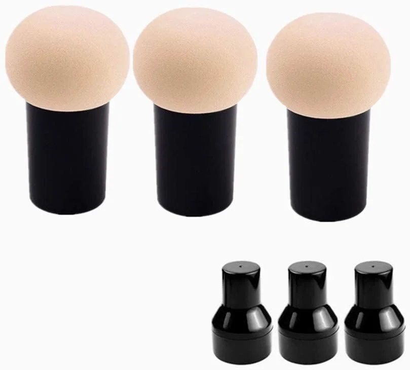 پد اسفنجی قارچی آرایشی ابونی، مناسب برای کرم پودر، کانسیلر و BB کرم (3 عدد، رنگ پوست) پد اسفنجی قارچی آرایشی ابونی، مناسب برای کرم پودر، کانسیلر و BB کرم (3 عدد، رنگ پوست)