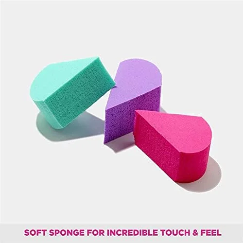 Fameza Make Up Beauty Blender Sponge Puff for Powder, Concealer and Foundation Application (Multicolour) - Set of 6 Pieces Fameza Make Up Beauty Blender Sponge Puff for Powder, Concealer and Foundation Application (Multicolour) - Set of 6 Pieces