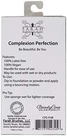 ست دو عددی اسفنج آرایشی F.A.R.A.H Complexion Perfection - اسفنج اشکی بنفش و اسفنج بنفش دسته دار از Farah Brushes ست دو عددی اسفنج آرایشی F.A.R.A.H Complexion Perfection - اسفنج اشکی بنفش و اسفنج بنفش دسته دار از Farah Brushes