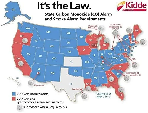 آلارم دود و مونوکسید کربن Kidde 21026065 با هشدار صوتی آلارم دود و مونوکسید کربن Kidde 21026065 با هشدار صوتی