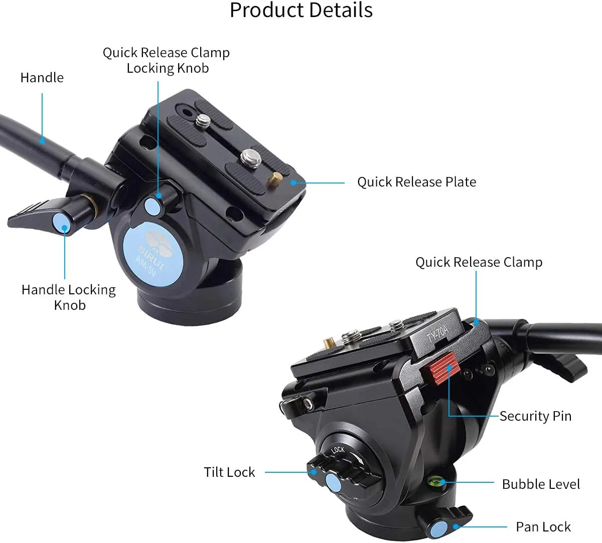 سه پایه مسافرتی آلومینیومی 4 قسمتی Sirui ET-1004 با هد ویدیویی فوق فشرده VA-5، حداکثر ارتفاع 55 اینچ سه پایه مسافرتی آلومینیومی 4 قسمتی Sirui ET-1004 با هد ویدیویی فوق فشرده VA-5، حداکثر ارتفاع 55 اینچ