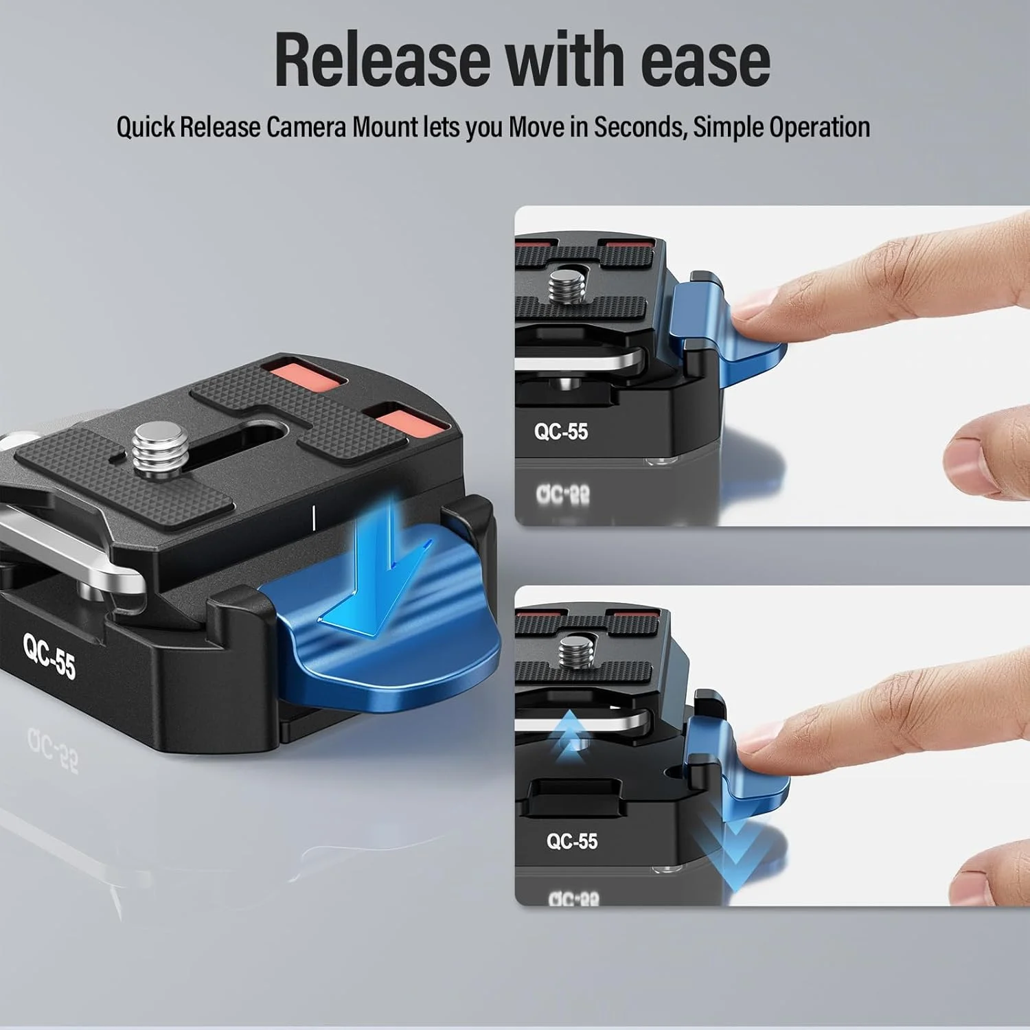 تک پایه آلومینیومی SIRUI با پایه، تک پایه حرفه ای 75.8 اینچی برای دوربین ها، تک پایه مسافرتی جمع و جور با صفحه رهاسازی سریع، حداکثر بار 33 پوند، سازگار با دوربین های DSLR سونی کانن نیکون، AM-404FL+QC-55 تک پایه آلومینیومی SIRUI با پایه، تک پایه حرفه ای 75.8 اینچی برای دوربین ها، تک پایه مسافرتی جمع و جور با صفحه رهاسازی سریع، حداکثر بار 33 پوند، سازگار با دوربین های DSLR سونی کانن نیکون، AM-404FL+QC-55