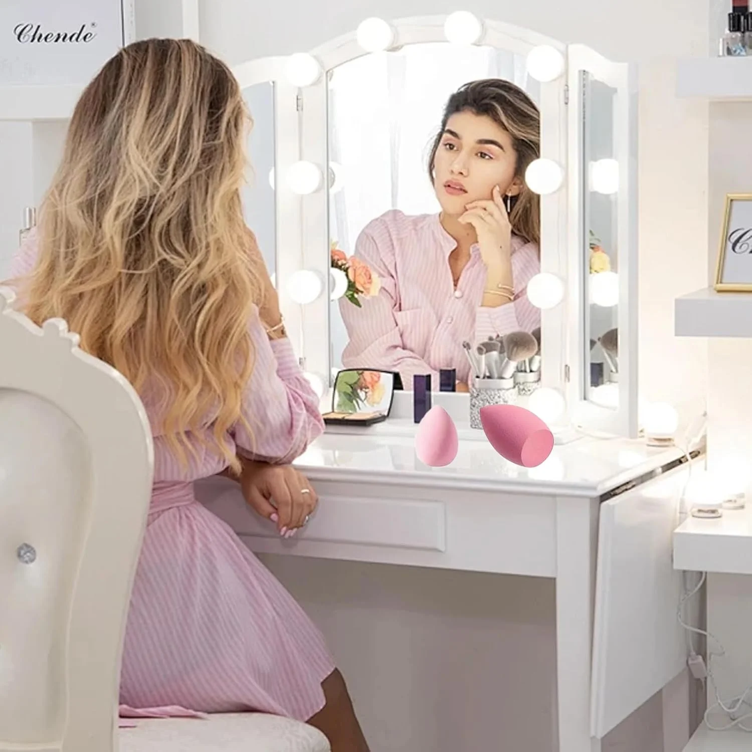 ست اسفنج آرایشی 20 تکه Hinapan، اسفنج آرایشی نرم، قابل شستشو و استفاده مجدد، هدبند و دستبندهای پولیشی، برای کرم پودر، کانسیلر و پودر ست اسفنج آرایشی 20 تکه Hinapan، اسفنج آرایشی نرم، قابل شستشو و استفاده مجدد، هدبند و دستبندهای پولیشی، برای کرم پودر، کانسیلر و پودر