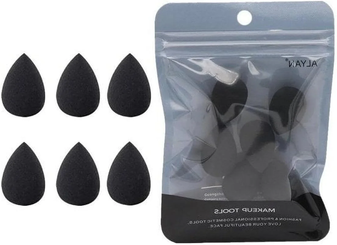 پد آرایشی مینی مشکی JJLFresheners، 6 عددی، بلندر و اسفنج، ست اسفنجی کوچک برای کرم پودر، پودر، کانسیلر، هایلایتر و براش و ابزار سایه چشم پد آرایشی مینی مشکی JJLFresheners، 6 عددی، بلندر و اسفنج، ست اسفنجی کوچک برای کرم پودر، پودر، کانسیلر، هایلایتر و براش و ابزار سایه چشم