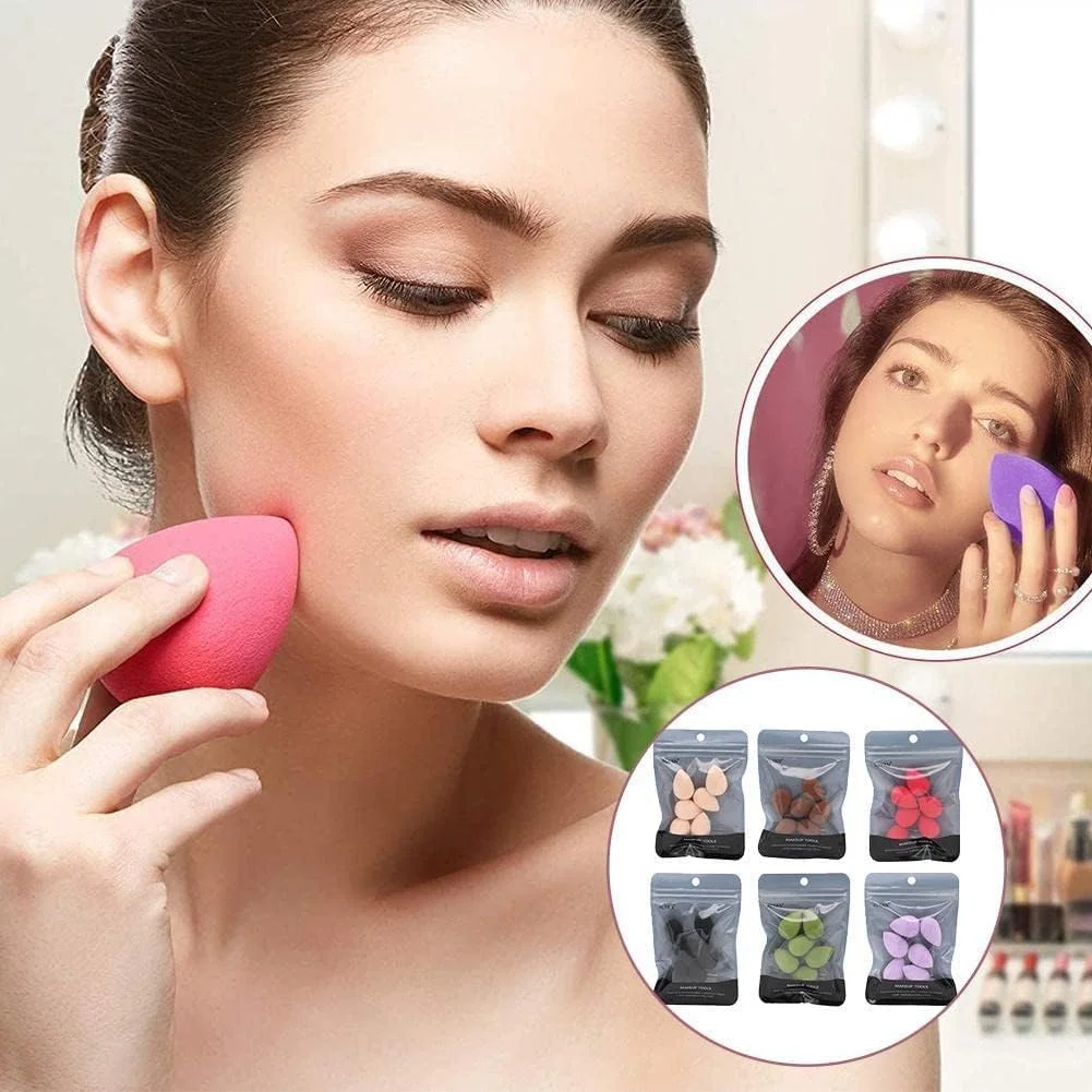 پد آرایشی مینی مشکی JJLFresheners، 6 عددی، بلندر و اسفنج، ست اسفنجی کوچک برای کرم پودر، پودر، کانسیلر، هایلایتر و براش و ابزار سایه چشم پد آرایشی مینی مشکی JJLFresheners، 6 عددی، بلندر و اسفنج، ست اسفنجی کوچک برای کرم پودر، پودر، کانسیلر، هایلایتر و براش و ابزار سایه چشم