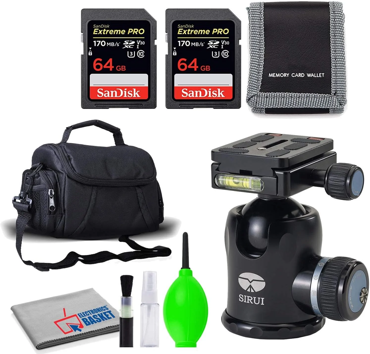 کیت لوازم جانبی دوربین هد توپی Sirui K-30x