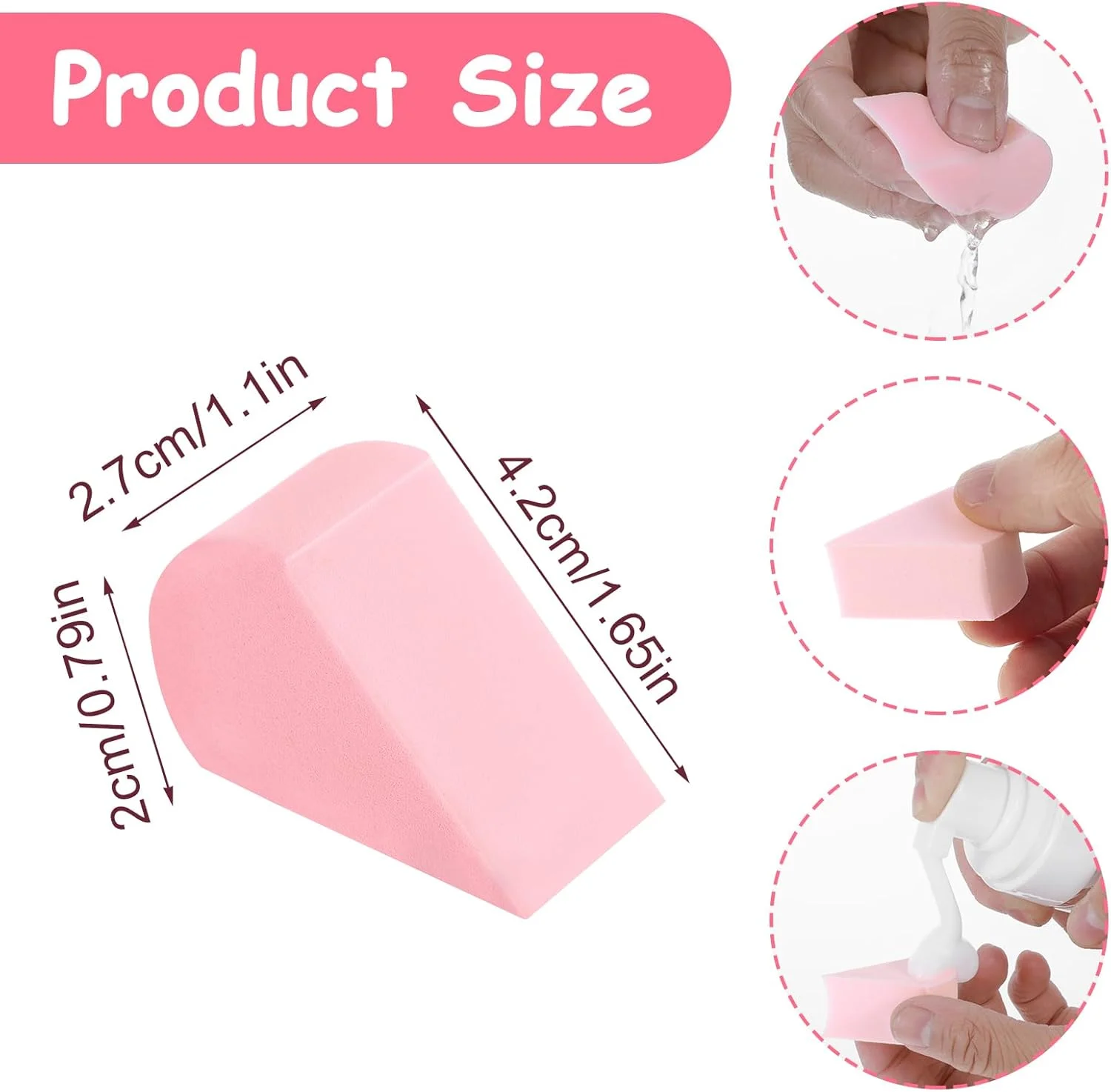 پد آرایشی InnoHHustle 16 عددی، پدهای رنگ آمیزی صورت، پد گلبرگ برای نقاشی صورت، مناسب برای فونداسیون، پد آرایشی، پدهای زیبایی، پد صورت قابل استفاده مجدد، مناسب برای پاکسازی کرم مایع و کانسیلر