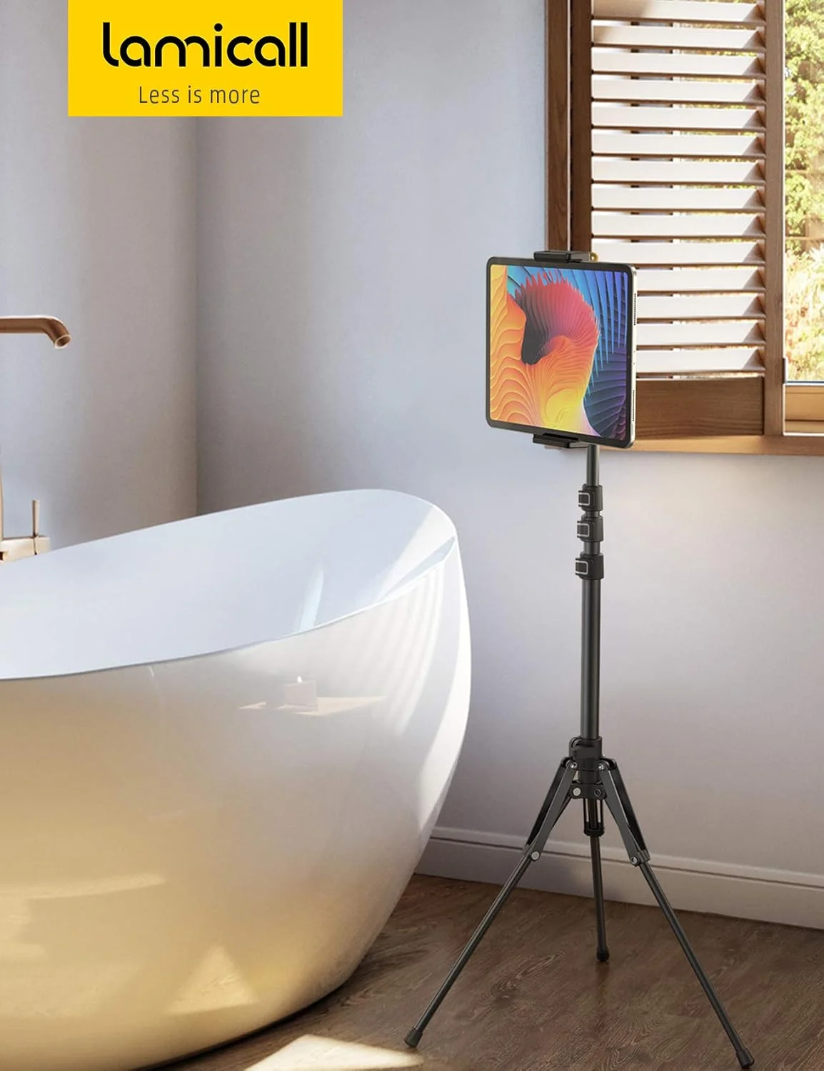 پایه نگهدارنده تبلت ایستاده Lamicall - پایه تبلت با ارتفاع قابل تنظیم 64.9 اینچی برای استریم/تماشا، برای آیپد پرو 12.9، مینی، ایر، آیفون و تبلت و تلفن همراه 4.7-13 اینچی پایه نگهدارنده تبلت ایستاده Lamicall - پایه تبلت با ارتفاع قابل تنظیم 64.9 اینچی برای استریم/تماشا، برای آیپد پرو 12.9، مینی، ایر، آیفون و تبلت و تلفن همراه 4.7-13 اینچی