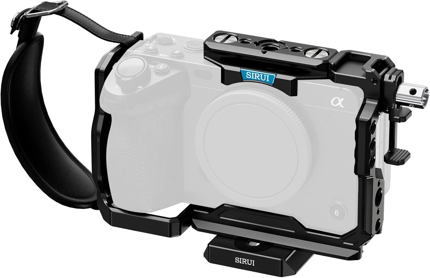 کیج کامل دوربین SIRUI برای Sony FX3/FX30، سازگار با دسته XLR اصلی، با بست کابل HDMI، سوراخ‌های رزوه دار 1/4 اینچ -20، سوراخ‌های تعیین موقعیت 3/8 اینچ برای ARRI، کفشک سرد و ریل ناتو
