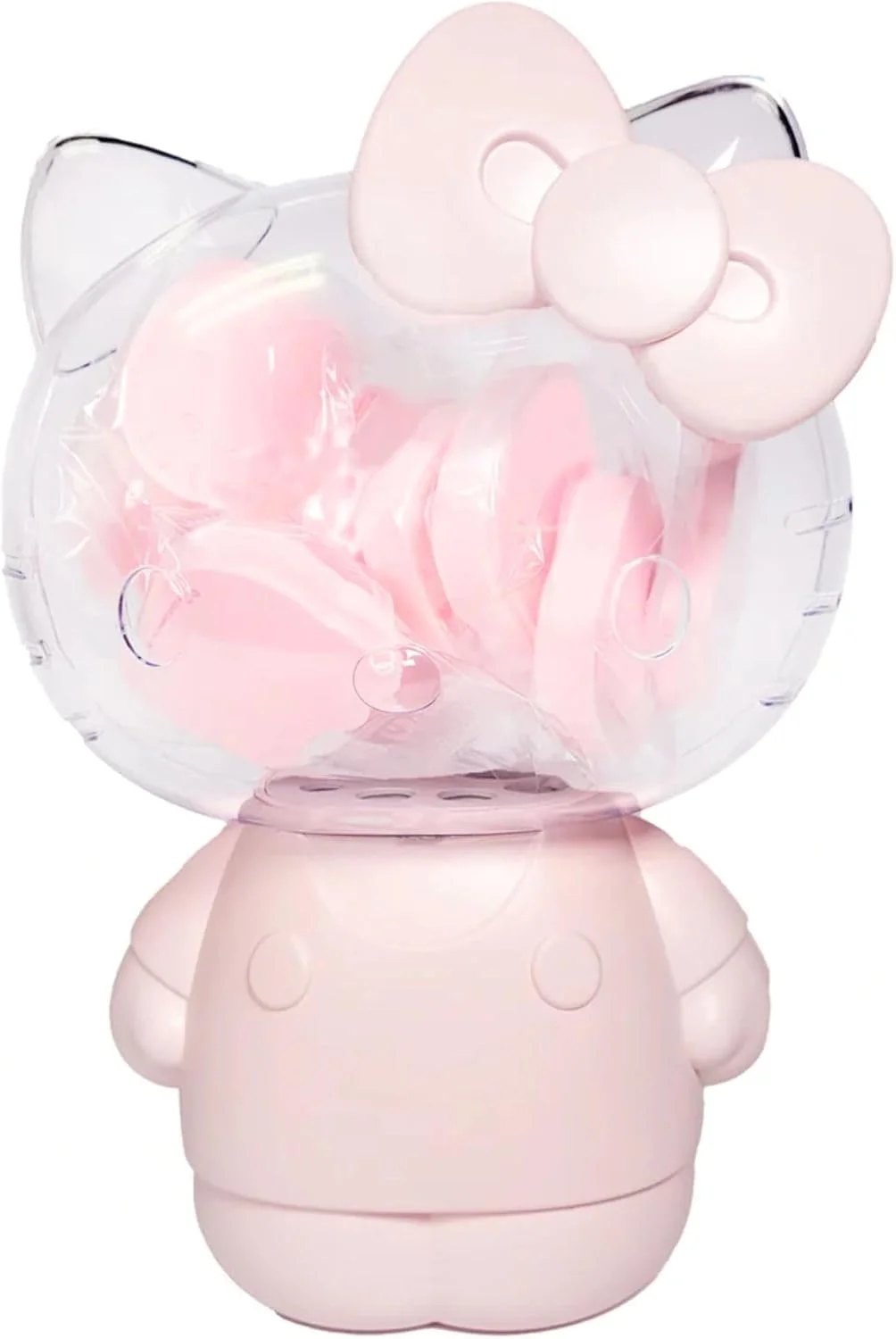 ست 12 عددی اسفنج آرایشی ایمپرشنز ونیتی هلو کیتی به همراه محفظه، اسفنج های بدون لاتکس برای استفاده از لوازم آرایشی، پودر، کرم، کانسیلر، مناسب برای استفاده خشک و مرطوب برای ترکیب کرم پودر