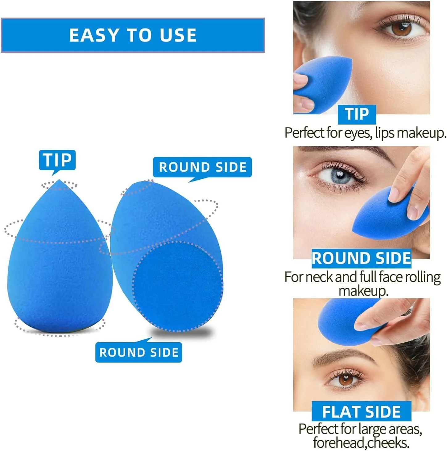 مجموعه اسفنج آرایشی IBBO، چند رنگ، اسفنج مخلوط کننده کرم پودر و کانسیلر برای مایع، کرم و پودر، اسفنج آرایشی چند منظوره فوق العاده نرم مجموعه اسفنج آرایشی IBBO، چند رنگ، اسفنج مخلوط کننده کرم پودر و کانسیلر برای مایع، کرم و پودر، اسفنج آرایشی چند منظوره فوق العاده نرم