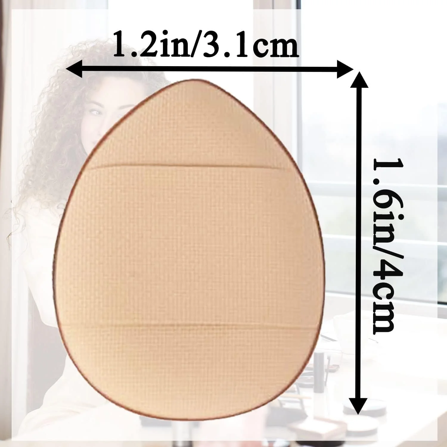 پدهای پودری انگشتی کوچک ieron، 10 عددی، پدهای پودری نرم آرایشی برای کرم پودر، کانسیلر، اسفنج آرایشی، پودر معدنی، ابزار آرایشی خشک و مرطوب (زرد)