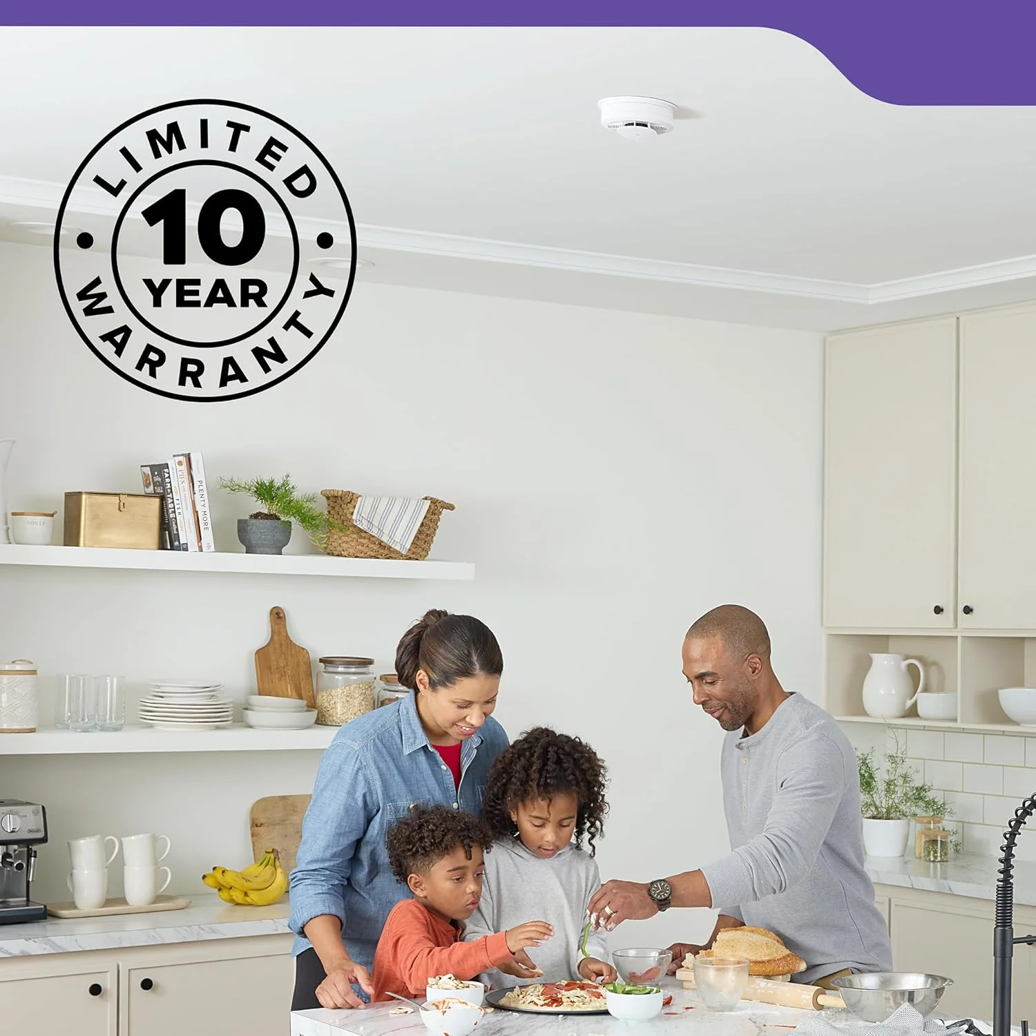 آشکارساز دود و مونوکسید کربن Kidde، با باتری AA، هشدارهای صوتی، نشانگرهای نور LED آشکارساز دود و مونوکسید کربن Kidde، با باتری AA، هشدارهای صوتی، نشانگرهای نور LED