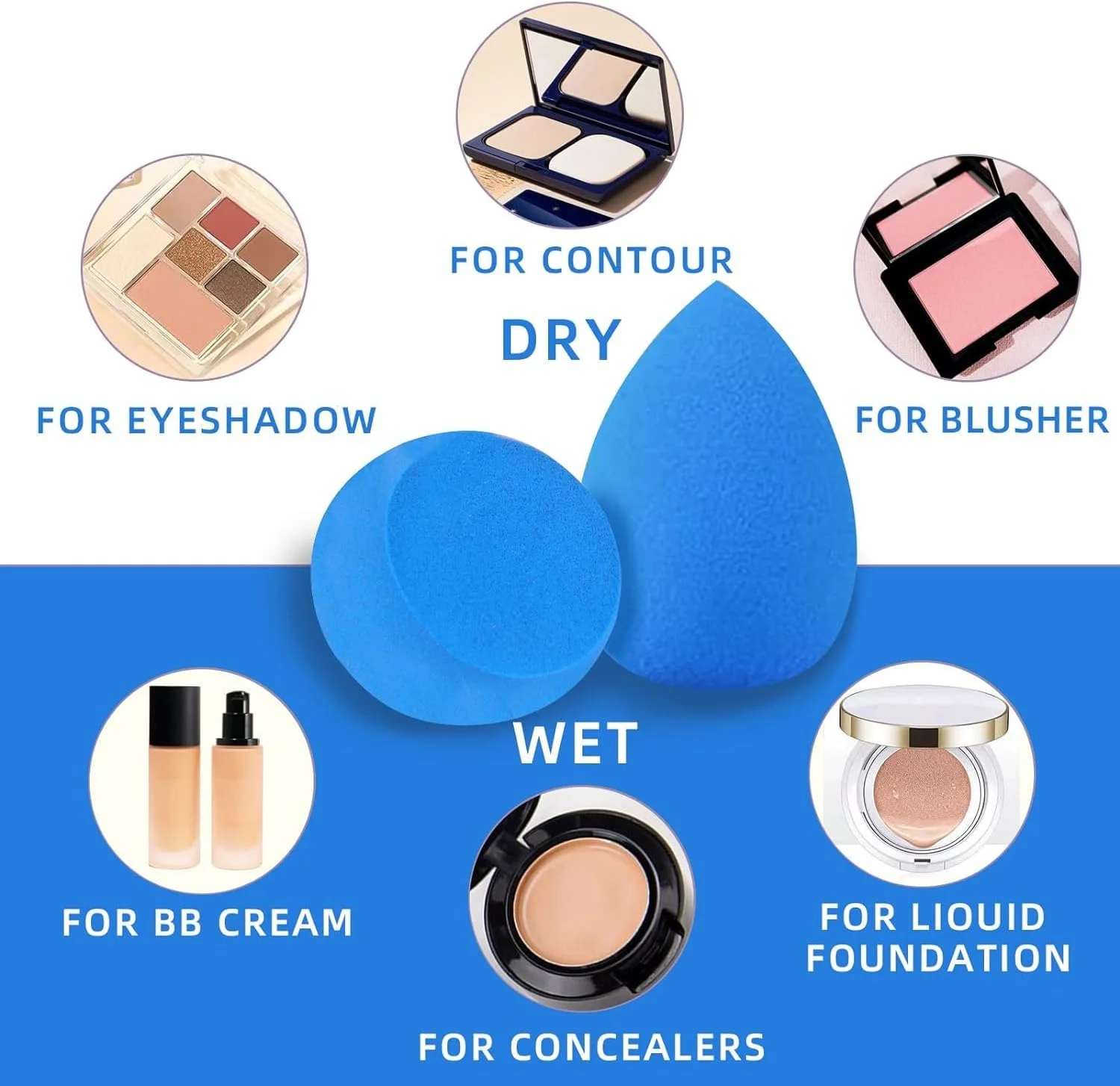 مجموعه اسفنج آرایشی IBBO، چند رنگ، اسفنج مخلوط کننده کرم پودر و کانسیلر برای مایع، کرم و پودر، اسفنج آرایشی چند منظوره فوق العاده نرم مجموعه اسفنج آرایشی IBBO، چند رنگ، اسفنج مخلوط کننده کرم پودر و کانسیلر برای مایع، کرم و پودر، اسفنج آرایشی چند منظوره فوق العاده نرم