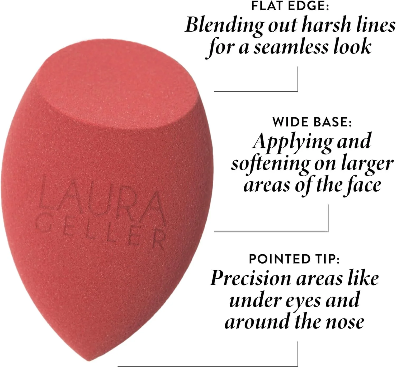 اسفنج ترکیبی تمام صورت لورا گلر نیویورک، بلندر آرایشی آسان برای کرم پودر و کانسیلر، بدون لاتکس برای پوست های حساس اسفنج ترکیبی تمام صورت لورا گلر نیویورک، بلندر آرایشی آسان برای کرم پودر و کانسیلر، بدون لاتکس برای پوست های حساس