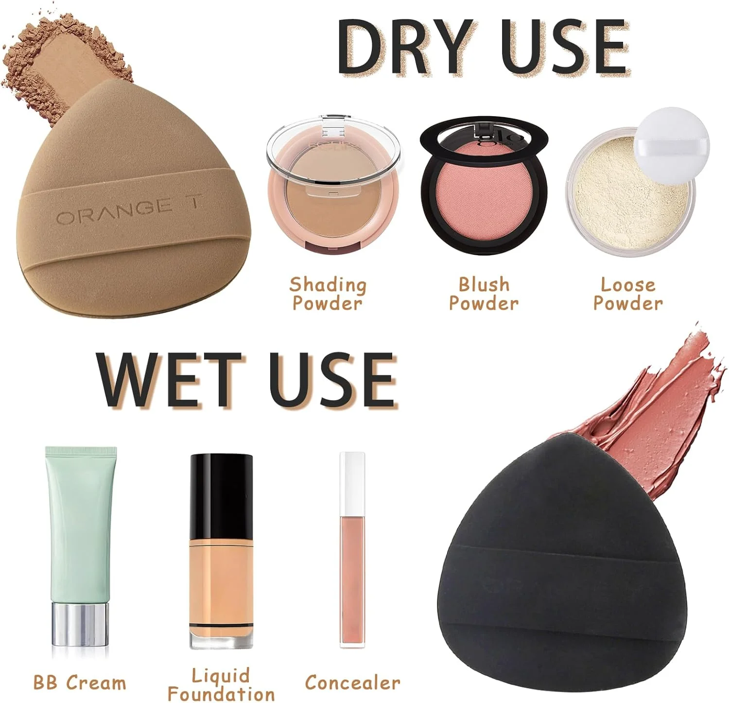 پد اسفنجی آرایشی لیلی استار 2 عددی برای کرم پودر، کانسیلر و پودر، اسفنج نرم کرم پودر، اسفنج مخلوط کن لوازم آرایشی، ابزار آرایش پودر فیکس بدن با جعبه (مشکی، قهوه ای) پد اسفنجی آرایشی لیلی استار 2 عددی برای کرم پودر، کانسیلر و پودر، اسفنج نرم کرم پودر، اسفنج مخلوط کن لوازم آرایشی، ابزار آرایش پودر فیکس بدن با جعبه (مشکی، قهوه ای)