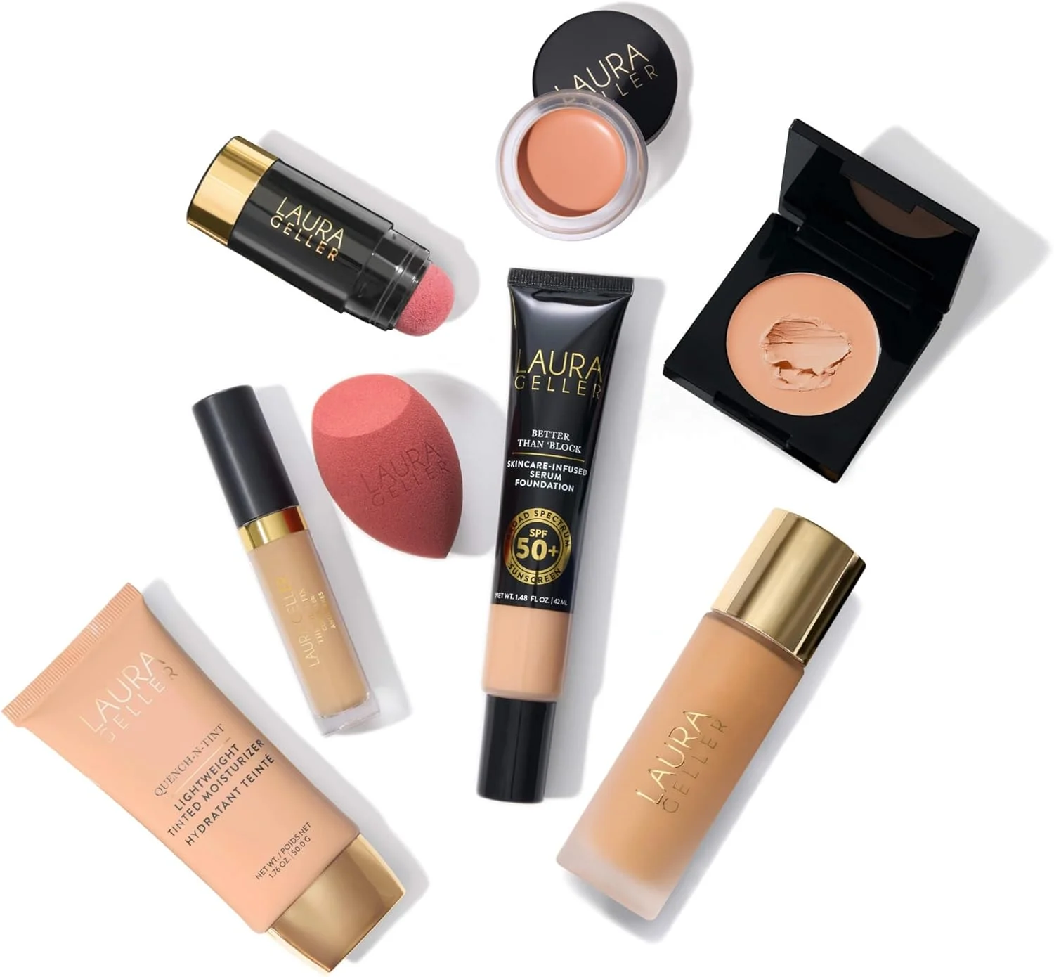 اسفنج ترکیبی تمام صورت لورا گلر نیویورک، بلندر آرایشی آسان برای کرم پودر و کانسیلر، بدون لاتکس برای پوست های حساس اسفنج ترکیبی تمام صورت لورا گلر نیویورک، بلندر آرایشی آسان برای کرم پودر و کانسیلر، بدون لاتکس برای پوست های حساس