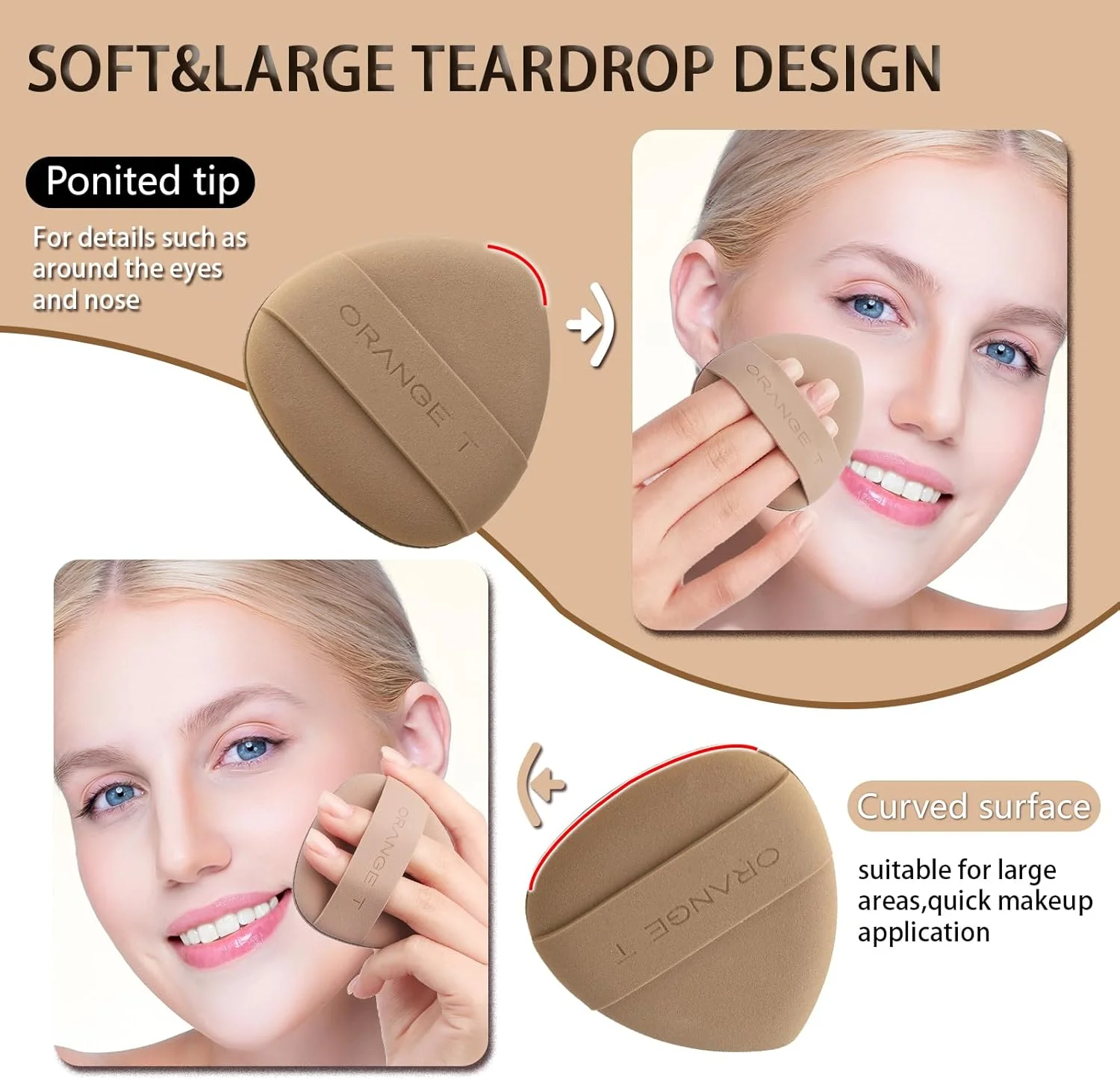 پد اسفنجی آرایشی لیلی استار 2 عددی برای کرم پودر، کانسیلر و پودر، اسفنج نرم کرم پودر، اسفنج مخلوط کن لوازم آرایشی، ابزار آرایش پودر فیکس بدن با جعبه (مشکی، قهوه ای) پد اسفنجی آرایشی لیلی استار 2 عددی برای کرم پودر، کانسیلر و پودر، اسفنج نرم کرم پودر، اسفنج مخلوط کن لوازم آرایشی، ابزار آرایش پودر فیکس بدن با جعبه (مشکی، قهوه ای)