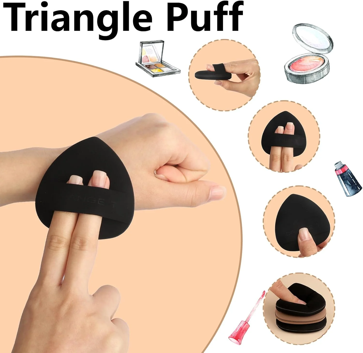 پد اسفنجی آرایشی لیلی استار 2 عددی برای کرم پودر، کانسیلر و پودر، اسفنج نرم کرم پودر، اسفنج مخلوط کن لوازم آرایشی، ابزار آرایش پودر فیکس بدن با جعبه (مشکی، قهوه ای) پد اسفنجی آرایشی لیلی استار 2 عددی برای کرم پودر، کانسیلر و پودر، اسفنج نرم کرم پودر، اسفنج مخلوط کن لوازم آرایشی، ابزار آرایش پودر فیکس بدن با جعبه (مشکی، قهوه ای)