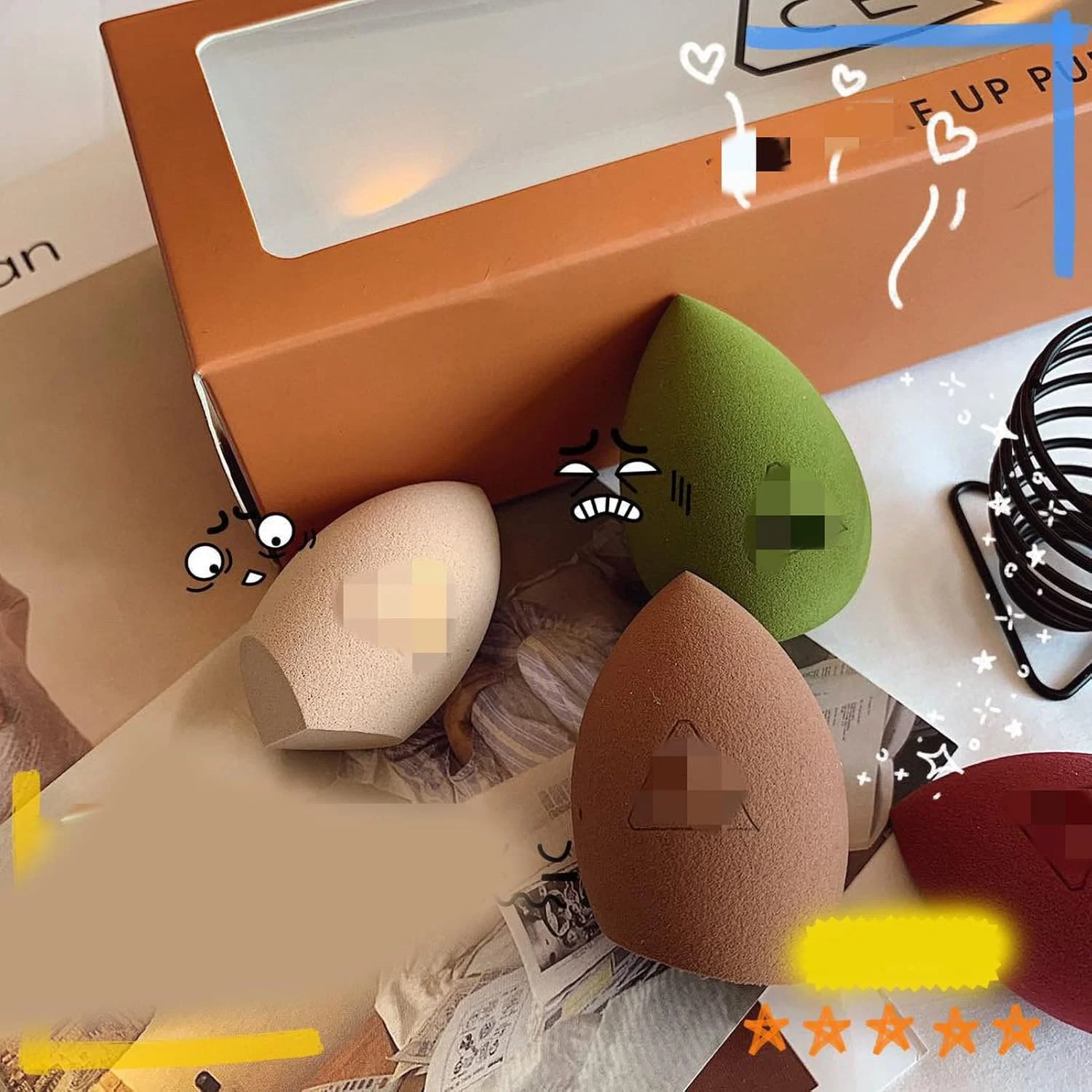 اسفنج آرایشی، اسفنج نرم و بسیار الاستیک برای استفاده مرطوب و خشک، مناسب برای پودر، کرم و کانسیلر، برای مبتدیان و آرایشگران اسفنج آرایشی، اسفنج نرم و بسیار الاستیک برای استفاده مرطوب و خشک، مناسب برای پودر، کرم و کانسیلر، برای مبتدیان و آرایشگران