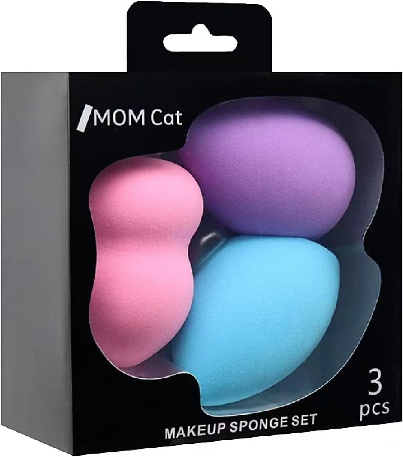 اسفنج آرایشی 3 عددی، مجموعه اسفنجی برای آرایش صورت، اسفنج ترکیبی برای زیرسازی آرایش، ایده آل برای هایلایتر، پودر، کرم یا استفاده مایع برای خانم ها