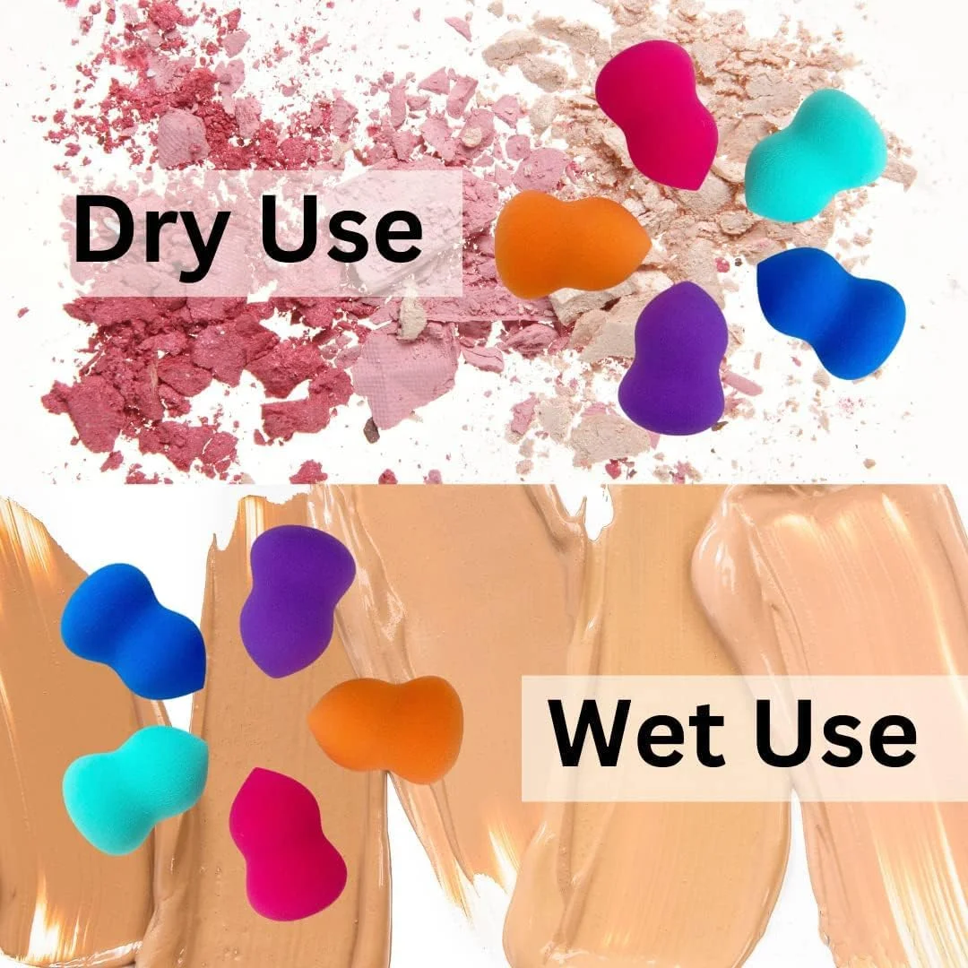 اسفنج آرایشی، اسفنج آرایشی برای آرایش صورت، مناسب برای کانسیلر کرم و پودر، اپلیکاتور پودر آرایشی برای انواع پوست (نارنگی)