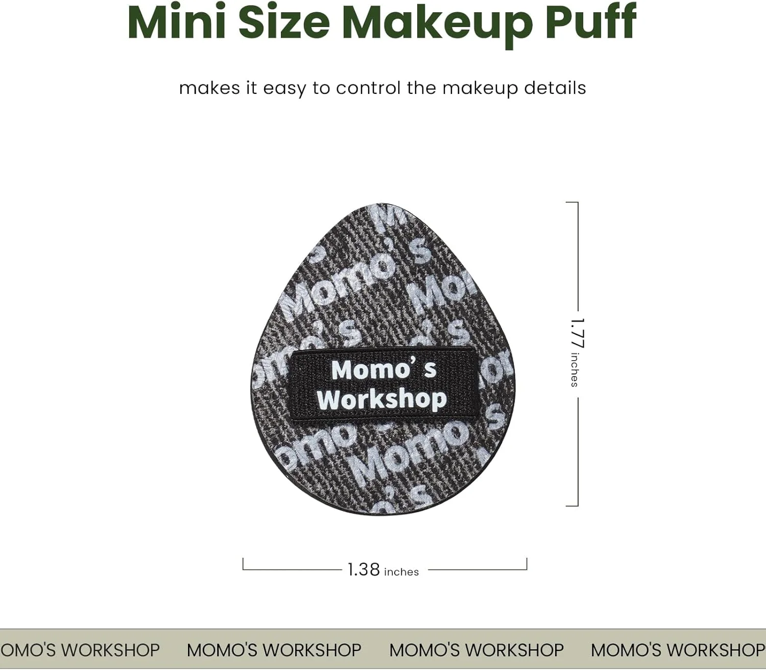 ست اسفنج آرایشی مینی دنیم، اسفنج های چند منظوره مینی برای کرم پودر/کانسیلر/رژگونه/هایلایتر، ایده آل برای جزئیات و مسافرت، 5 عدد پاف کانسیلر مینی با جعبه نگهداری