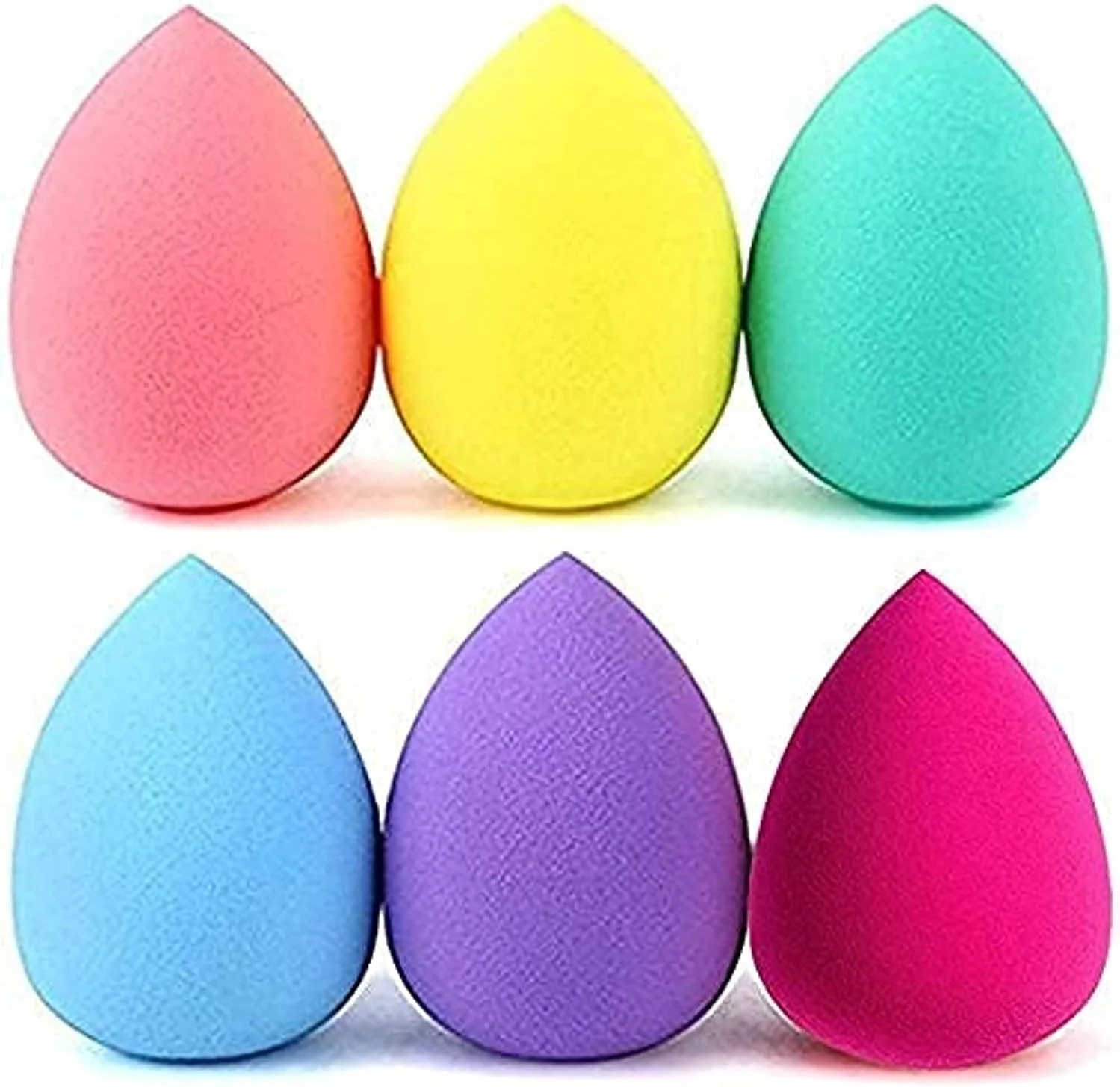 اسفنج آرایشی ORiTi، 6 عدد اسفنج ترکیبی فونداسیون، بلندر آرایشی بی عیب و نقص برای کرم ها و پودرهای مایع - اسفنج آرایشی چند رنگ (رنگ 4)