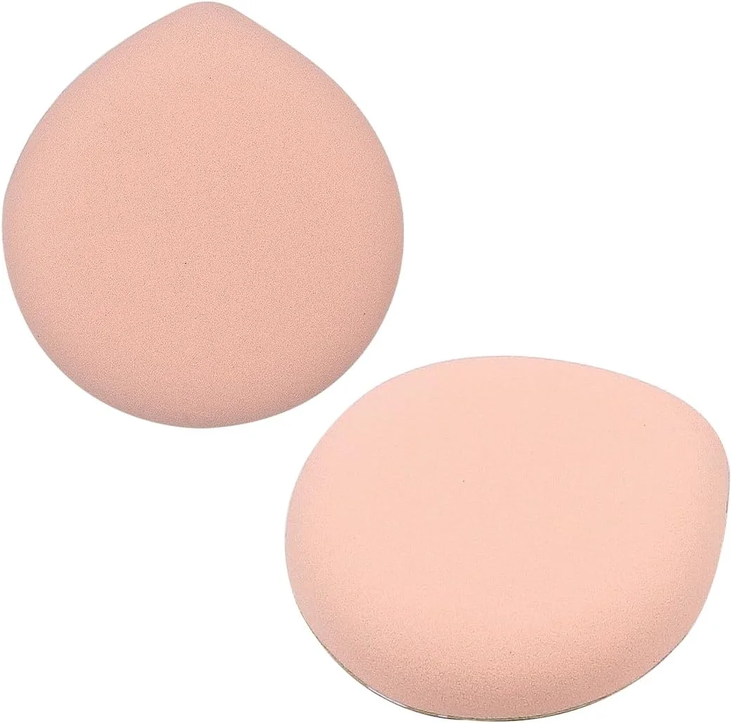 پدهای آرایشی پودری بزرگ POFET مدل قطره‌ای 2 عددی به همراه برس کانسیلر، مناسب برای استفاده سریع و آسان از مواد آرایشی خشک و مرطوب