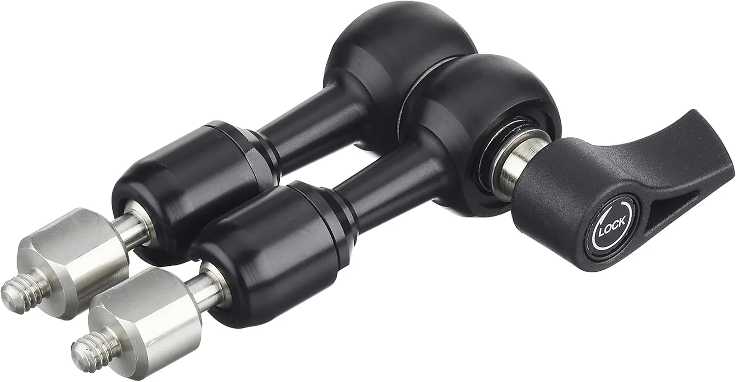 سه پایه دوربین مشکی مانفروتو 244MICRO، سازگار با DSLR، بدون آینه، کامپکت، اکشن و 360 درجه