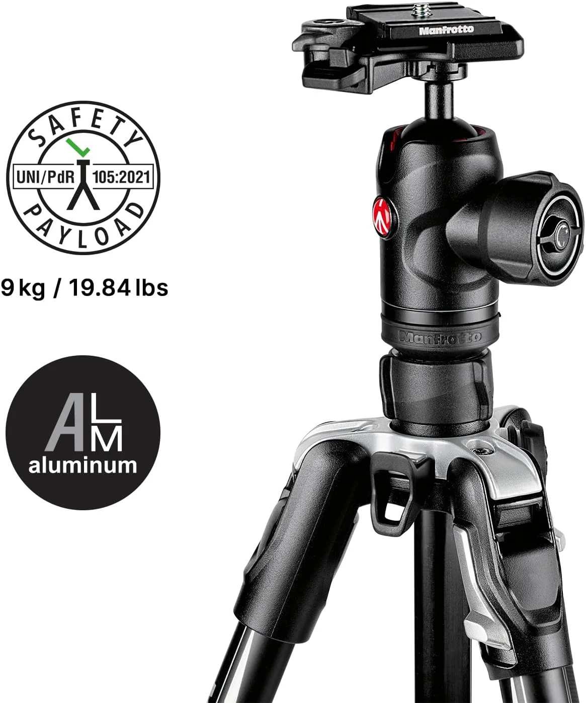 سه پایه مسافرتی آلومینیومی پیشرفته Manfrotto با قفل چرخشی و هد توپی (مشکی) سه پایه مسافرتی آلومینیومی پیشرفته Manfrotto با قفل چرخشی و هد توپی (مشکی)