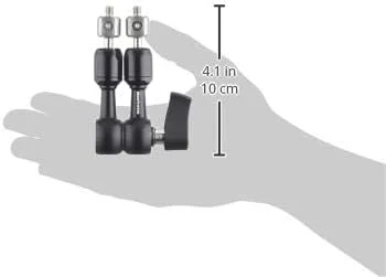 سه پایه دوربین مشکی مانفروتو 244MICRO، سازگار با DSLR، بدون آینه، کامپکت، اکشن و 360 درجه