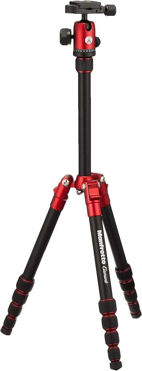 سه پایه مسافرتی کوچک منفرتو المنت با هد توپی - قرمز سه پایه مسافرتی کوچک منفرتو المنت با هد توپی - قرمز