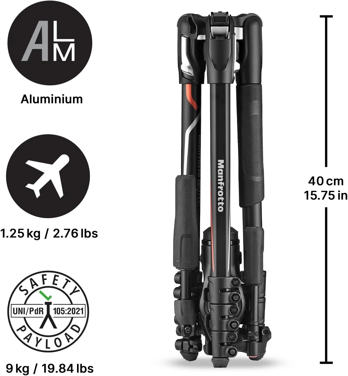 سه پایه مسافرتی آلومینیومی 4 قسمتی Manfrotto Befree Live Advanced با هد سیال سه طرفه سه پایه مسافرتی آلومینیومی 4 قسمتی Manfrotto Befree Live Advanced با هد سیال سه طرفه