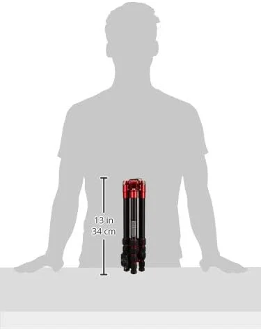 سه پایه مسافرتی کوچک منفرتو المنت با هد توپی - قرمز سه پایه مسافرتی کوچک منفرتو المنت با هد توپی - قرمز