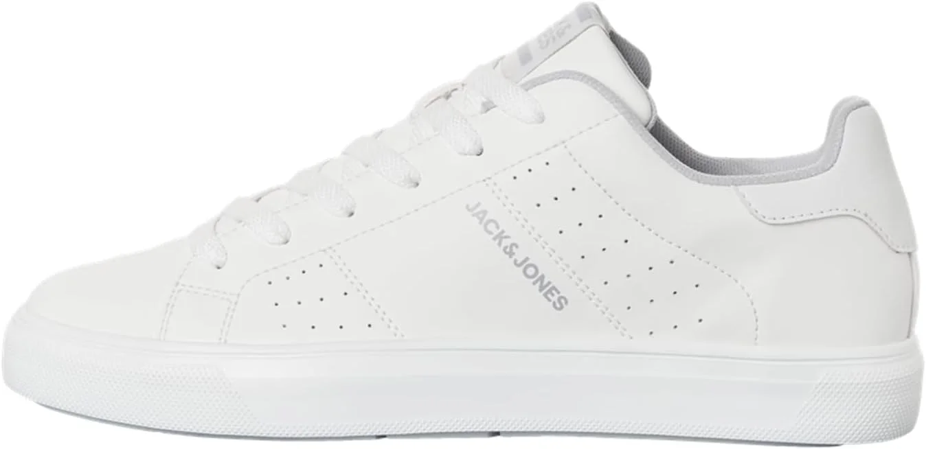 کفش کتانی مردانه JACK & JONES JFWEALING PU PES WHITE LN