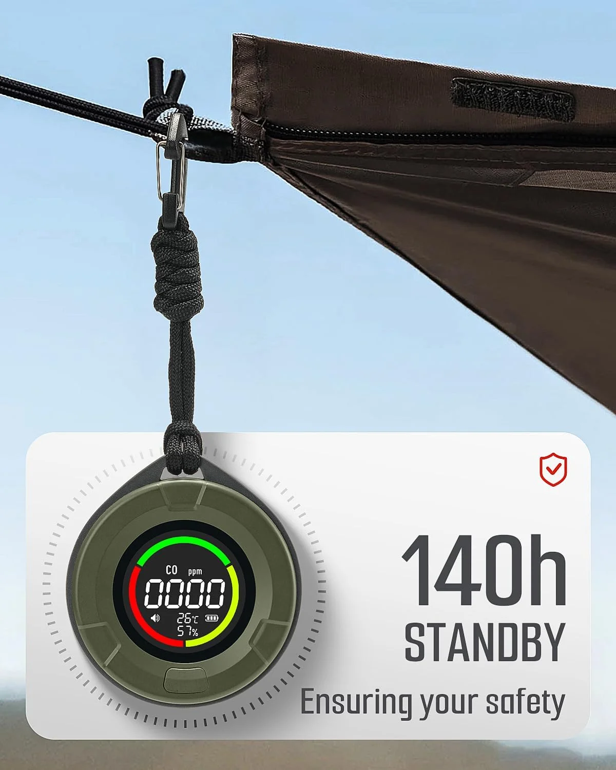 دستگاه تشخیص مونوکسید کربن قابل حمل GasDoc DS-100، دستگاه تشخیص CO سه در یک برای مسافرت و کمپینگ، دستگاه اندازه گیری CO قابل شارژ با هشدار صوتی و تصویری، آلارم برای خانه و ماشین - جنگل تاریک دستگاه تشخیص مونوکسید کربن قابل حمل GasDoc DS-100، دستگاه تشخیص CO سه در یک برای مسافرت و کمپینگ، دستگاه اندازه گیری CO قابل شارژ با هشدار صوتی و تصویری، آلارم برای خانه و ماشین - جنگل تاریک