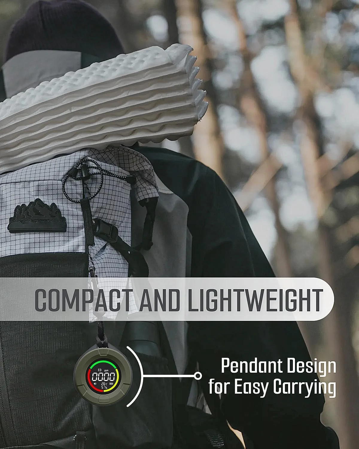 دستگاه تشخیص مونوکسید کربن قابل حمل GasDoc DS-100، دستگاه تشخیص CO سه در یک برای مسافرت و کمپینگ، دستگاه اندازه گیری CO قابل شارژ با هشدار صوتی و تصویری، آلارم برای خانه و ماشین - جنگل تاریک دستگاه تشخیص مونوکسید کربن قابل حمل GasDoc DS-100، دستگاه تشخیص CO سه در یک برای مسافرت و کمپینگ، دستگاه اندازه گیری CO قابل شارژ با هشدار صوتی و تصویری، آلارم برای خانه و ماشین - جنگل تاریک