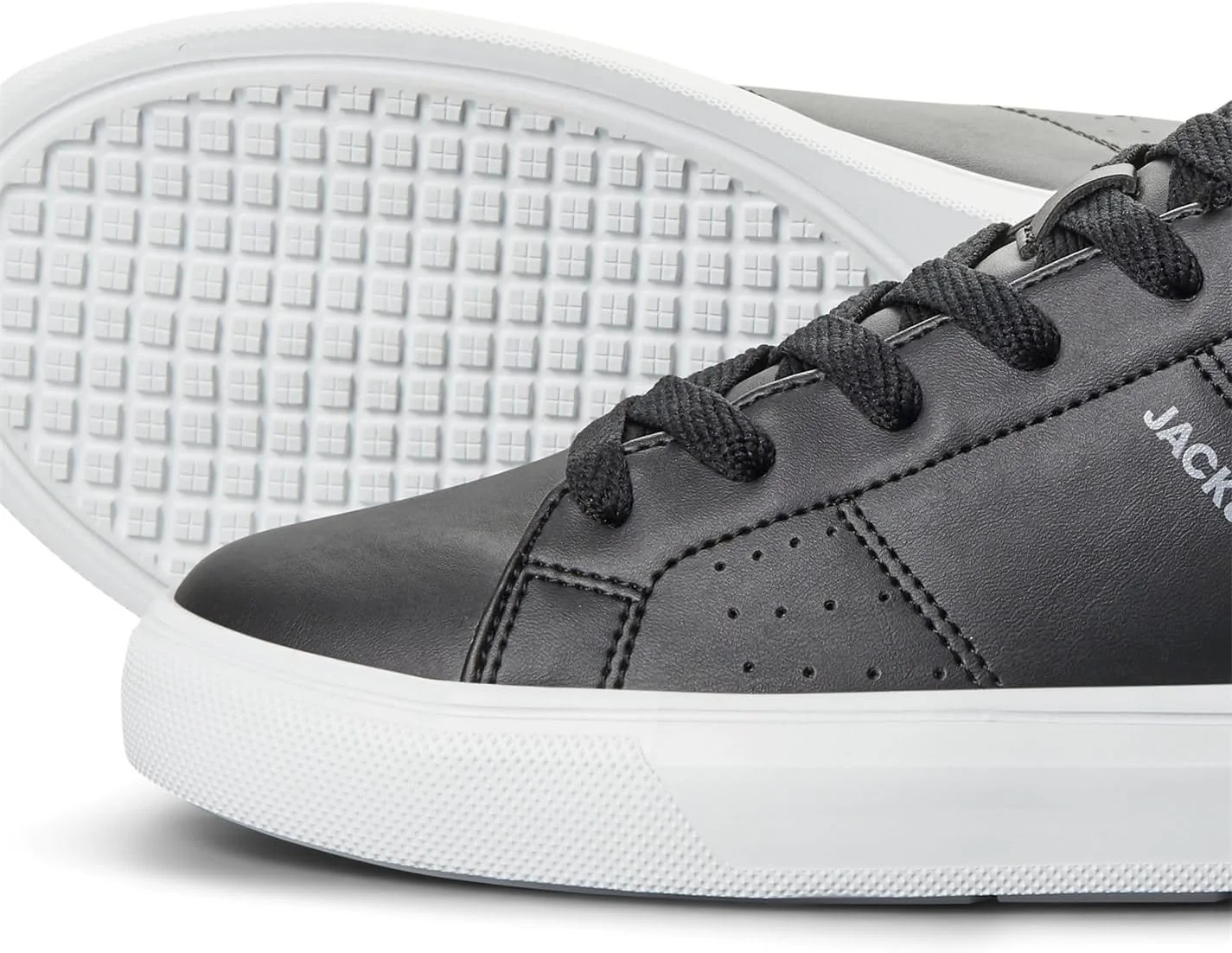 کفش مردانه کتانی جک اند جونز مدل JFWEALING PU PES ANTHRACITE LN