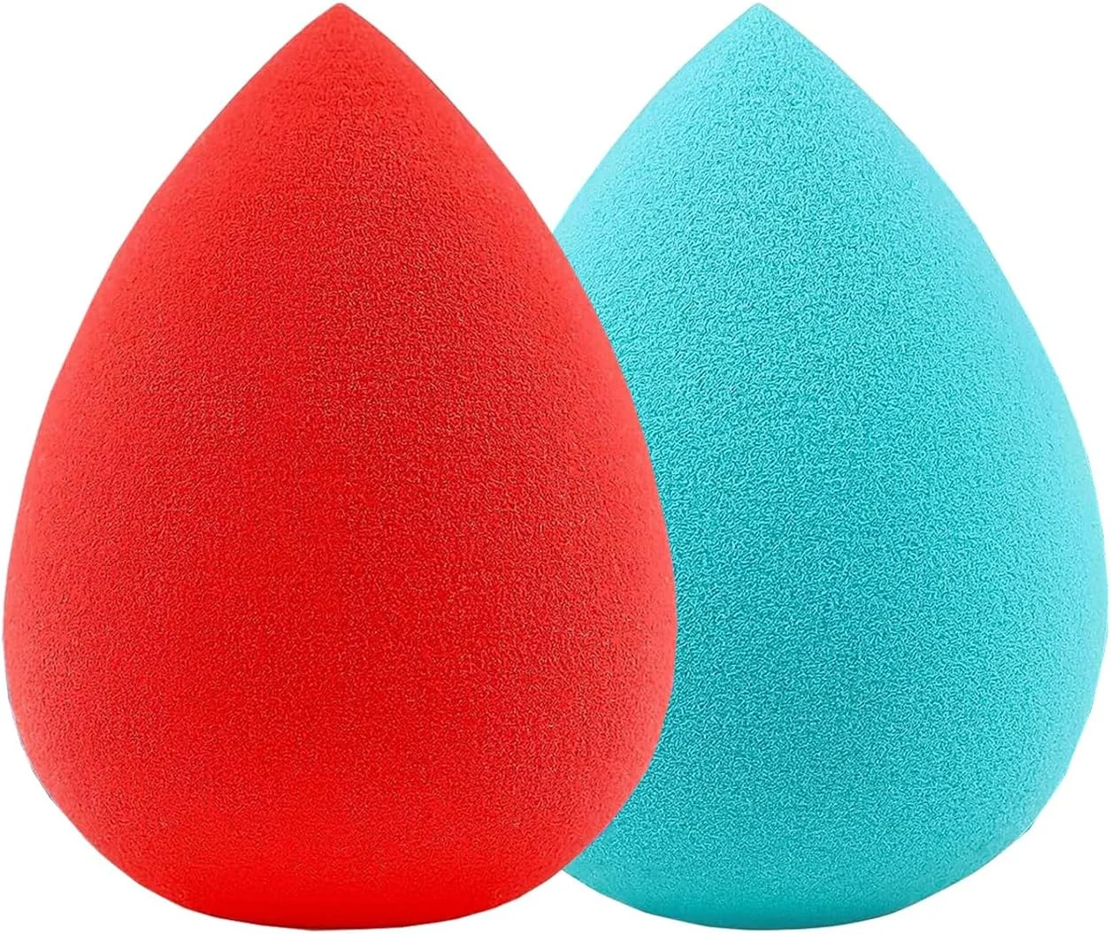 اسفنج آرایشی SUAKE Beauty Blender برای آرایش صورت - اسفنج پفکی نرم و بدون لاتکس برای انواع پوست - اسفنج قابل استفاده مجدد برای کرم پودر، کانسیلر و کرم (تک رنگ، بسته 2 عددی)