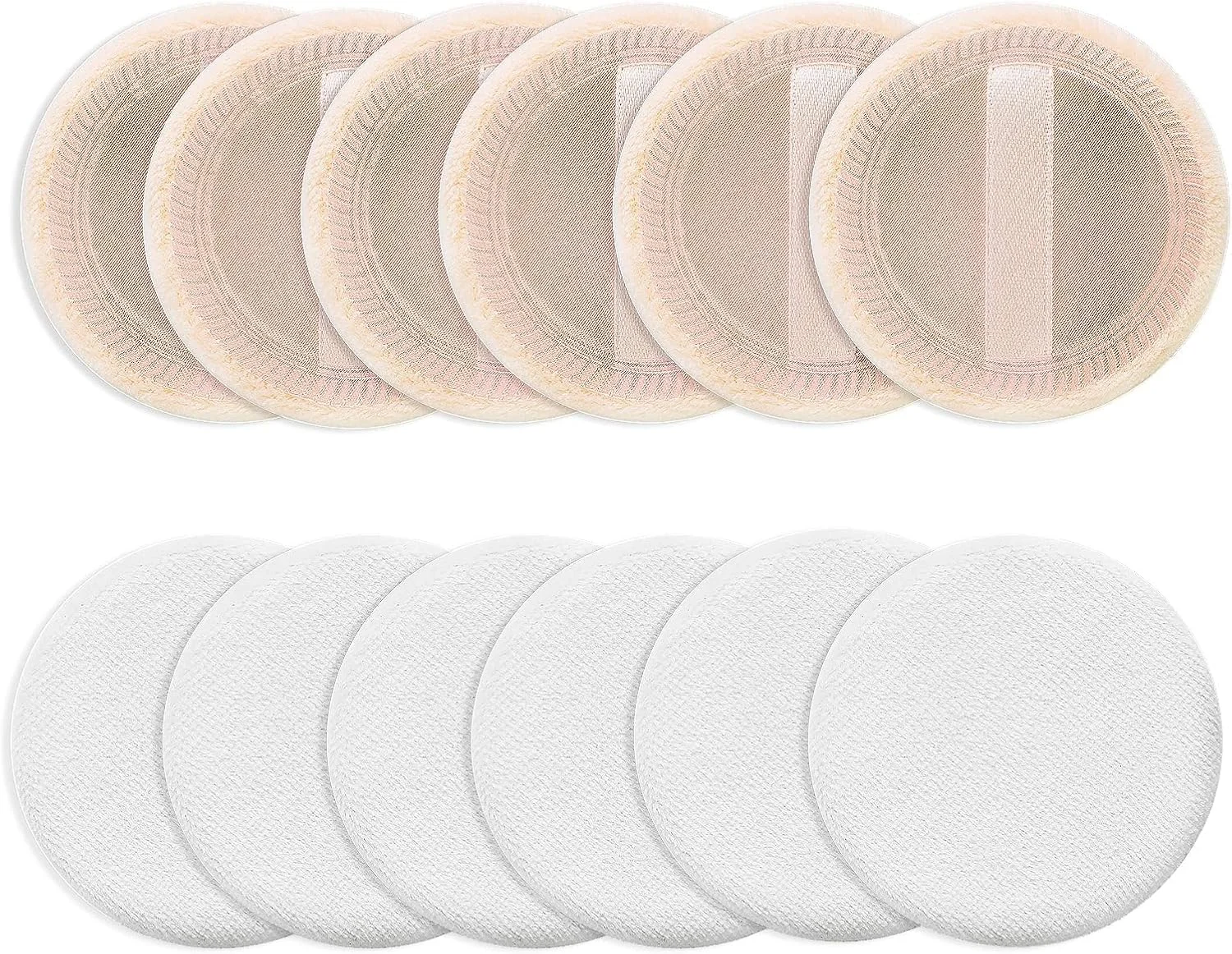 پد آرایشی تزویق، 12 عددی، اسفنجی، مناسب کرم پودر، پد ترکیب و تثبیت آرایش صورت، مناسب پودر فیکس، قابل استفاده به صورت خشک و مرطوب