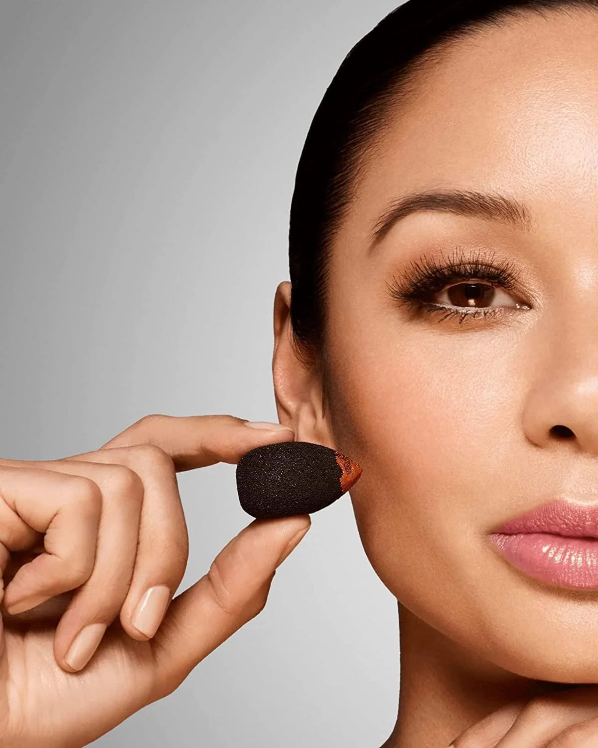 اسفنج مینی میکاپ تریتون، بدون لاتکس، 3 عددی، مناسب استفاده مرطوب و خشک، پف کننده، مناسب برای ترکیب آرایش، کرم، کانسیلر، پودر، فونداسیون - بنفش